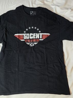 50 Cent Concert 2023 Tee Black Size Large